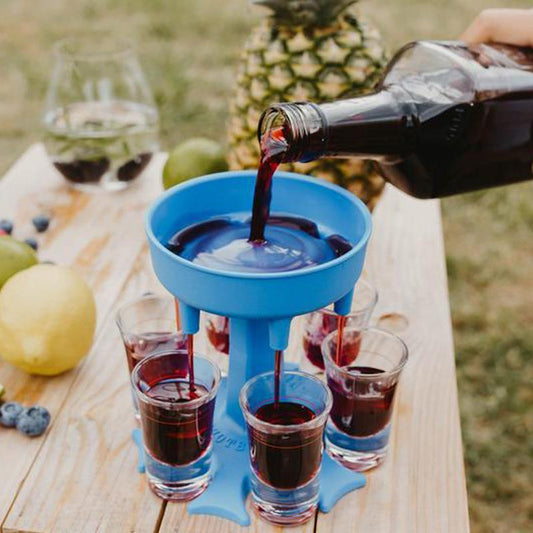 6 Shot Glass Party Drink Dispenser Holder