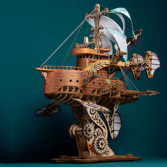 3D Wooden Puzzle Magical Spaceship