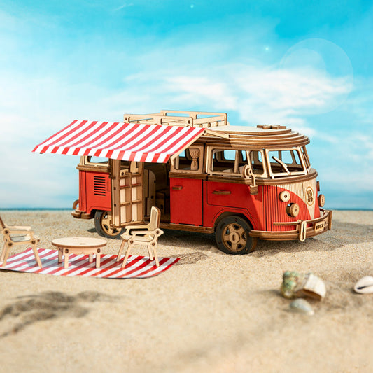 3D Wooden Puzzle European-Style Camper Van