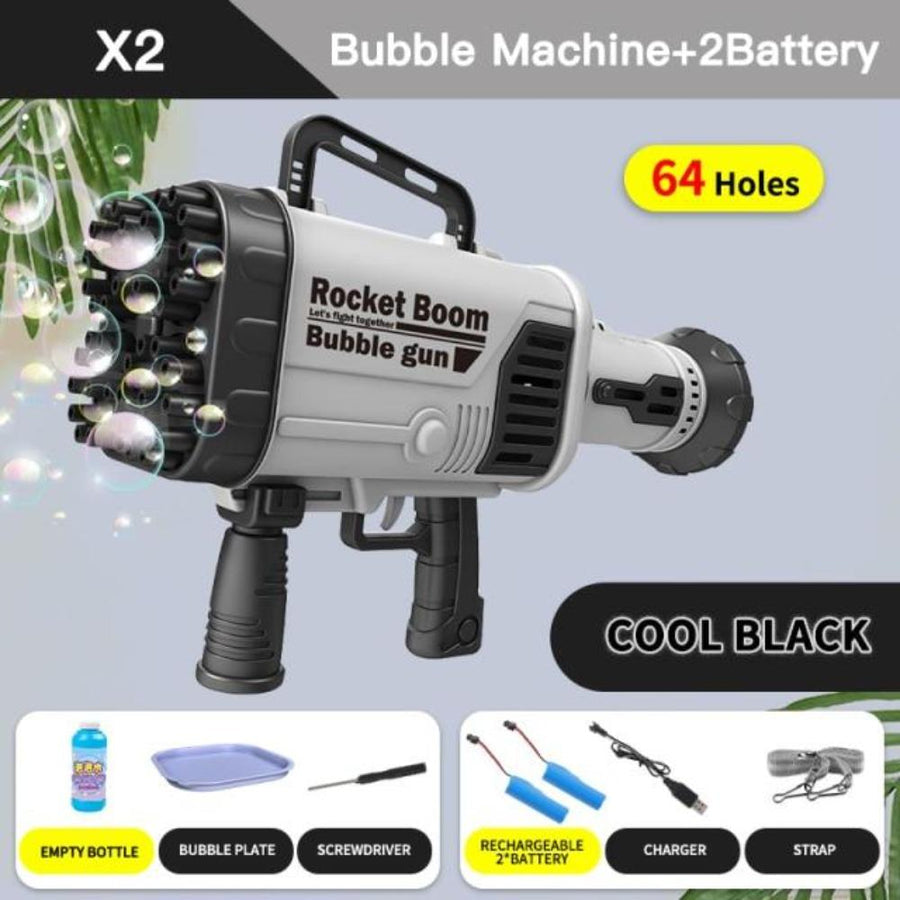 Bubble Rocket Gun (3 Colors & 2 Styles) 44 or 64 Holes
